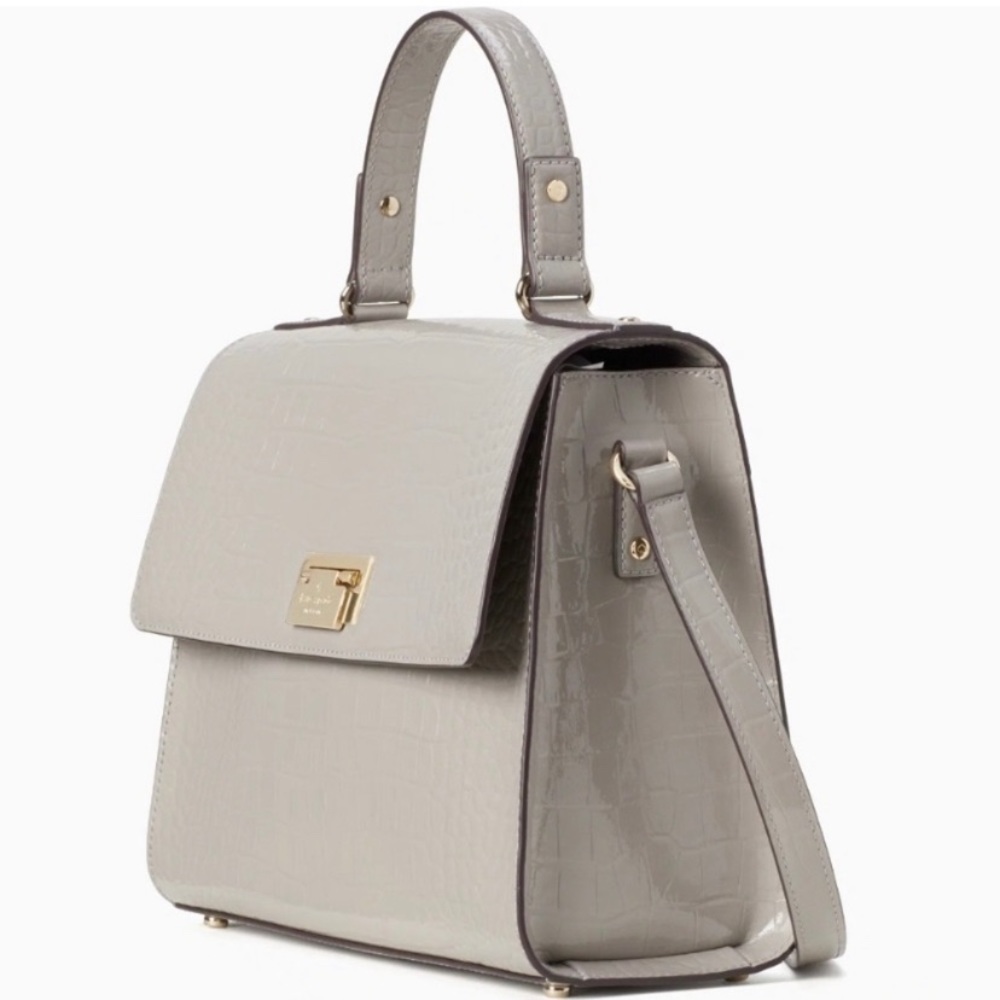 Kate Spade Croc-embossed Doris Satchel - Picture 2 of 9